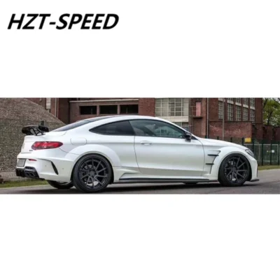 PD Style FRP Unpainted Front Rear Bumper Side Skirts Fenders Car Body Kit For Mercedes-Benz W205 C200 C260 C300L 2015-2019 - Image 3