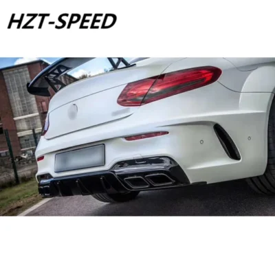 PD Style FRP Unpainted Front Rear Bumper Side Skirts Fenders Car Body Kit For Mercedes-Benz W205 C200 C260 C300L 2015-2019 - Image 4