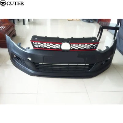Polo Gti R-line Style Car Body Kit Pp Unpainted Front Bumper Rear Bumper Side Skirts for Volkswagen Vw Polo Gti 11-16 - immagine 2