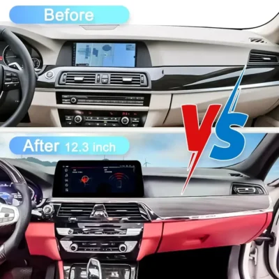 Navihua Car Interior Upgrade 12.3'' Android Car Radio with AC Panel Multimedia Carplay AutoStereo for BMW 5 Series F10 2011-2017 - immagine 4