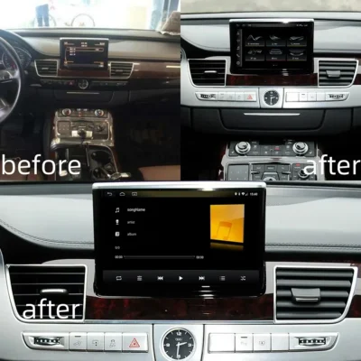 Navihua OEM Style 8inch Retractable Screen Android Car Radio GPS Navigation Multimedia Auto Player Head Unit Stereo for Audi A8 - immagine 2