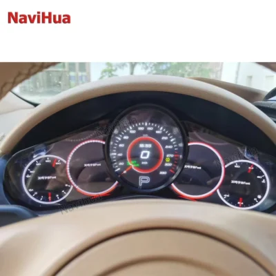 NaviHua Latest Design 12.3 Inch Car LCD Dashboard Linux System Digital Cluster Auto Speedometer for Porsche Cayenne 2011-2016
