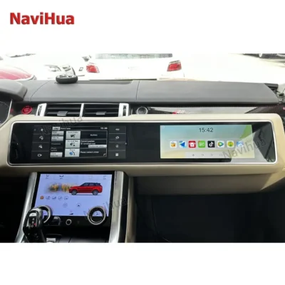 12.3''QLED Screen OEM Style Dual System Design Car Radio for Range Rover Vogue L405 Android GPS Stereo Refit Multimedia Carplay - immagine 6