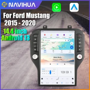 NaviHua 14.4 Inch Tesla Screen For Ford Mustang 2015 2020 Android Auto Headunit Car Radio Multimedia Player Carplay New Upgrade