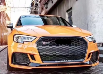 Car Conversion Upgraded Facelift Bumper Bodykit for Audi A3 8V 13-16 Old Change to New 17-19 RS3 Body Kits Front Bumper - Image 4