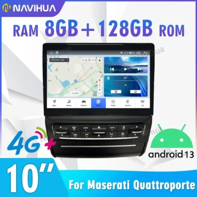 Dual Systems 10.26 Inch Android For Maserati Quattroporte 2013-2017 Intelligent System Car Radio Multimedia Player Navi Carplay - immagine 2