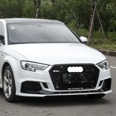 2017 2018 2019 A3 S3 RS3 Front Bumper with Grill For A3 S3 8V5 bodykit facelift RS3 car bodikits bumper 2017 2018 2019 - immagine 2