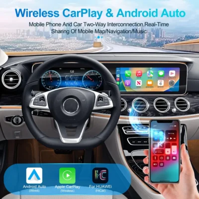 Navihua New Design 12.3inch Android Car Radio & 12.3 Inch Digital Cluster DVD Player GPS Stereo for Benz E Class W213 2017-2019 - Image 3