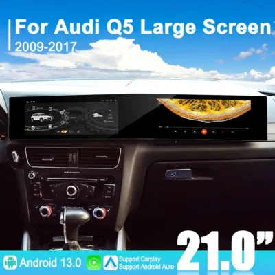 NaviHua New arrival Upgrade 21inch Android Screen Gps Navigation Multimedia Head Unit Stereo Car Video for Audi Q5 2009-2017 - immagine 3