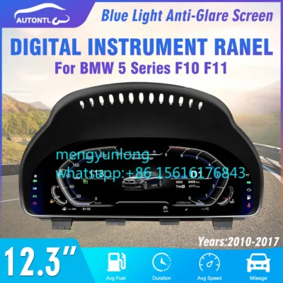 NaviHua 12.3 Inch LCD Dashboard Speedometer for Digi l Cluster Dashboard 5 Series F10 Instrument Dashboard Panel Cockpit - immagine 2