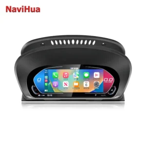 Navihua 12.3' Multifunction LCD Digital Cluster Instrument Panel Speedometer with Carplay for BMW X5 E70 X6 E71