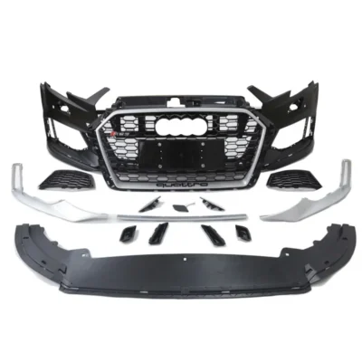 2017 2018 2019 A3 S3 RS3 Front Bumper with Grill For A3 S3 8V5 bodykit facelift RS3 car bodikits bumper 2017 2018 2019