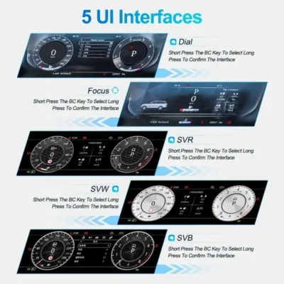 Navihua Hot Sales New Car LCD Dashboard Digital Cluster Automotive Speedometer Linux for Range Rover Vogue L405 SV 2013-2017 - immagine 3