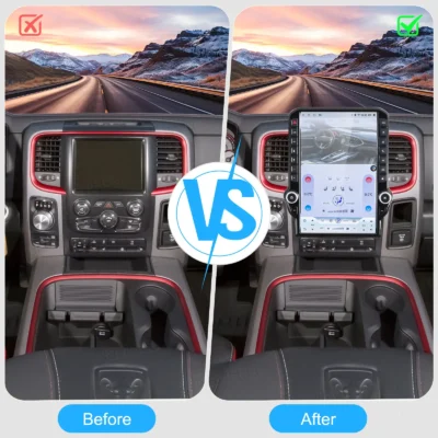 Navihua New Design 14.5 Inch Vertical Screen Android Car Radio GPS Navigation Multimedia Auto Stereo for Dodge Ram 2013-2018 - immagine 4