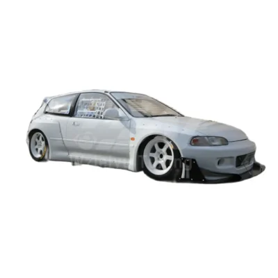 Fiberglass Body Kit Fit For Honda Civic V EG PD Style 1992-1995 Wide Body Kit High Quality Fitment - immagine 2