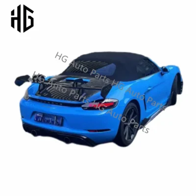 GT4 RS Style Car Front Bumper Splitter Rear Diffuser Spoiler Lip PP Body Kit For Porsche Boxster 718 981 Cayman Auto Parts - Image 3