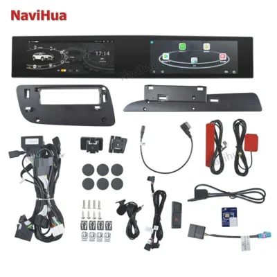 NaviHua 21inch Touch Dual Screen Android Car Radio Multimedia Carplay Display GPS Navigation Auto Player for Audi Q5 2009-2017