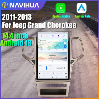 14.4Inch Android 13 8+128GB For JEEP Grand Cherokee 2011-2013 Vertical Style Car GPS Navigation Multimedia Player Radio Carpaly - Image 6