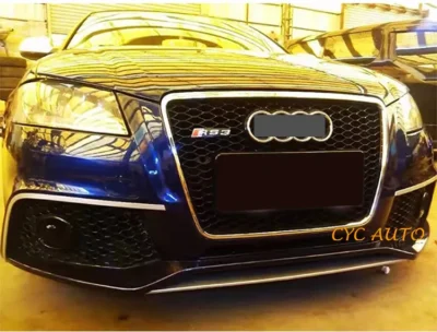 Car Front Bodykit for Audi A3 Facelift RS3 Front Bumper 2008 2009 2010 2012 - immagine 3