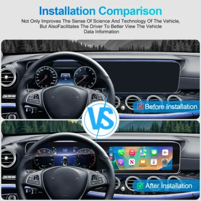 Navihua New Design 12.3inch Android Car Radio & 12.3 Inch Digital Cluster DVD Player GPS Stereo for Benz E Class W213 2017-2019 - Image 5