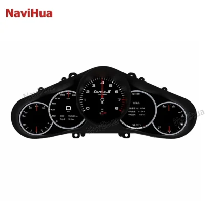 NaviHua Latest Design 12.3 Inch Car LCD Dashboard Linux System Digital Cluster Auto Speedometer for Porsche Cayenne 2011-2016 - immagine 2