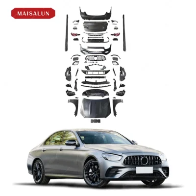 W212 Body Kit for Benz E-Class 2009-2016 W212 Old to New W213 E63 Car Bumper Body Kit