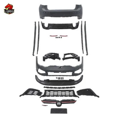 New Design Body Kit For Volkswagen Golf 8 upgrade into GTI CS style bodykit with Front Rear Bumper Fender Side Skirts Grill - immagine 2