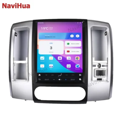 For Dodge RAM 1500 2500 2008 - 2011 Tesla Style Android 13 Car Stereo Radio Multimedia Auto Head Unit Monitor Navigation - immagine 2