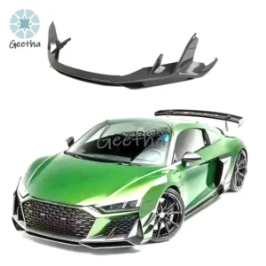 Car Exterior Accessories For R8 Caprsto Style Car Dry Carbon Fiber Front Bumper Lip Splitters For Audi R8 V10 2023 Body Kits