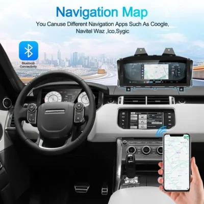 Navihua 12.3" Car Dashboard Virtual Instrument Digital Cluster Cockpit LCD for Range Rover Vogue L405 Sport L494 Speedometer - immagine 3