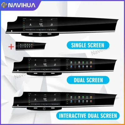 NaviHua Dual Screen Android 13 128GB Accessories upgrade Interior kit Car Radio Video For Porsche Panamera 2010-2016 - immagine 6
