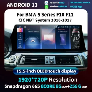 Navihua for BMW 5 Series F10 2010-2017 Car Upgrade 15.5'' Android Car Radio GPS Navigation Multimedia DVD Player Auto Stereo