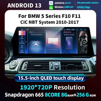 Navihua for BMW 5 Series F10 2010-2017 Car Upgrade 15.5'' Android Car Radio GPS Navigation Multimedia DVD Player Auto Stereo