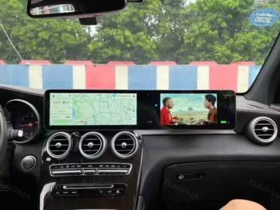 NaviHua 12.3 Inch Dual Screen For Mercedes Benz C GLC Class W205 X253 2015 2018 Multimedia Android Car Radio Navigation Carplay - Image 4