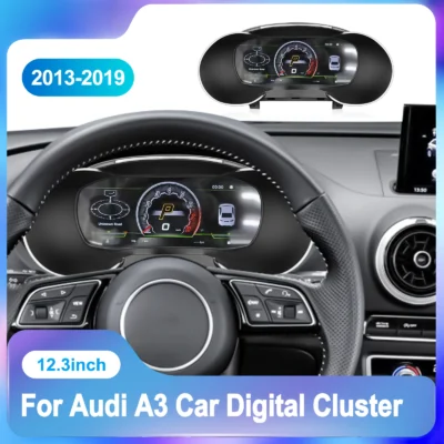 12.3 Inch Car LCD Dashboard For Audi A3 2013 2019 Digital Cluster Instrument Auto Speedometer Virtual Cockpit New Upgrade