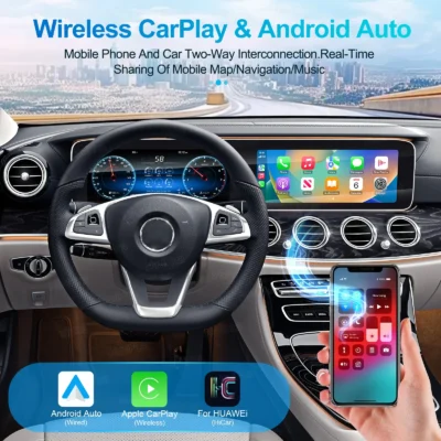 Dual Screen CarPlay Auto Radio Android 13 For Mercedes-Benz E Class W213 2017-2019 GPS Navigation Multimedia Player Head Unit - Image 4