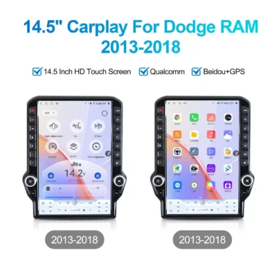 Navihua New Design 14.5 Inch Vertical Screen Android Car Radio GPS Navigation Multimedia Auto Stereo for Dodge Ram 2013-2018 - Image 3