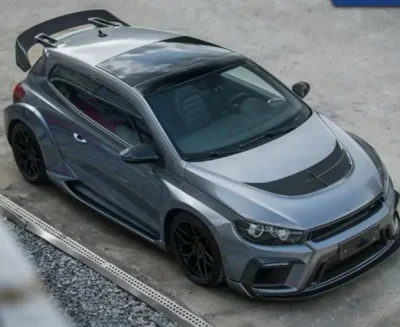 Car Wide Body Kit for Volkswagen Scirocco Upgrade ASP Style Front Bumper Rear Bumper Side Skirts Rear Spoiler Hood Wide Body Kit - immagine 2