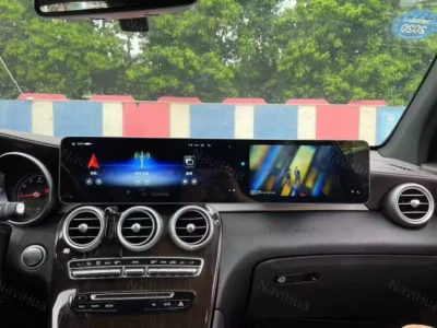 NaviHua 12.3 Inch Dual Screen For Mercedes Benz C GLC Class W205 X253 2015 2018 Multimedia Android Car Radio Navigation Carplay - Image 3
