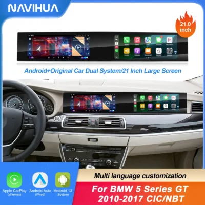Navihua Android 21inch Head Unit for BMW 5 Series GT F07 2011-2017 Car Radio GPS Navigation Multimedia Auto Stereo