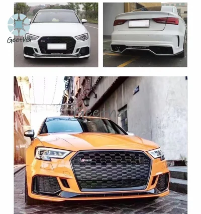 For Car Conversion Upgraded Facelift Bumper Bodykit for Audi A3 8V 13-16 Old Change To New 17-19 RS3 Body Kits Front Bumper - immagine 2