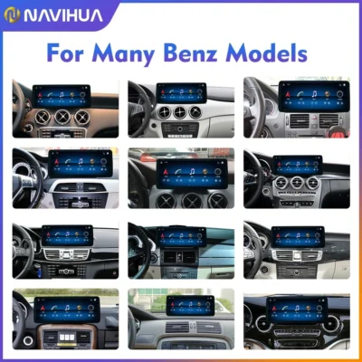 NaviHua 12.3" For Mercedes Benz C Class W205 NTG 5.0 Multimedia New Android Car Radio Auto Carplay Headunit Monitor Navigation - Image 4