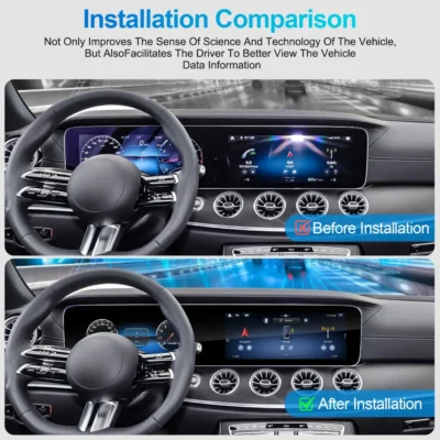 Navihua Dual Screen Android Car Radio Multimedia Stereo GPS Navigation LCD Digital Cluster for Mercedes Benz E W213 2016-2023 - immagine 2