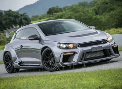 Car Wide Body Kit For Volkswagen Scirocco Upgrade ASP Style Front Bumper Rear Bumper Side Skirts Rear Spoiler Hood Wide Body Kit - immagine 3