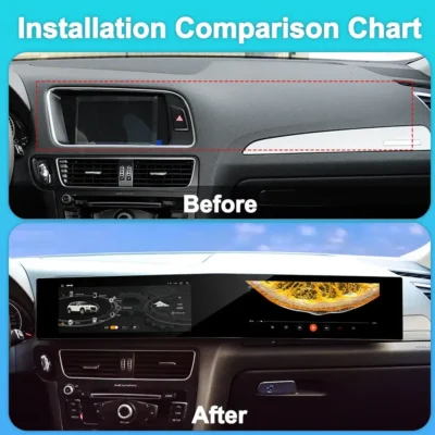 NaviHua New arrival Upgrade 21inch Android Screen Gps Navigation Multimedia Head Unit Stereo Car Video for Audi Q5 2009-2017 - immagine 4