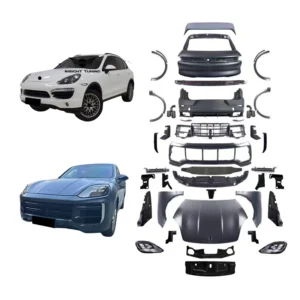 newestNew Design Car Bumper 958.1 958.2 Upgrade to 9Y0.2 9Y0.A Turbo S 2024 Facelift Bodykit for Porsche Cayenne 10-17 Body Kit