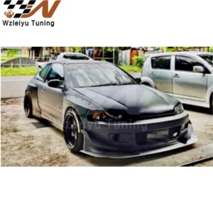 Fiberglass Body Kit Fit For Honda Civic V EG PD Style 1992-1995 Wide Body Kit High Quality Fitment