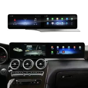 Navihua Dual 12.3" Screen Audio Radio GPS Navigation System For Benz C W205 GLC X253 NTG 5.0 5.5 6.0 2015-2022 Player Multimedia