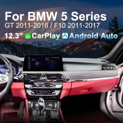 Navihua Car Interior Upgrade 12.3'' Android Car Radio with AC Panel Multimedia Carplay AutoStereo for BMW 5 Series F10 2011-2017 - immagine 2