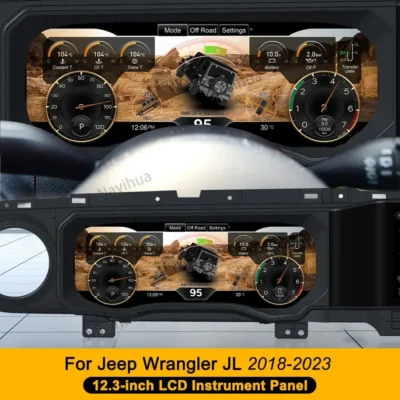 Navihua Dual Screen For Jeep Wrangler 2018-2023 Android Car Radio Multimedia DVD Player GPS Navigation Auto Accessories Upgrade - immagine 5